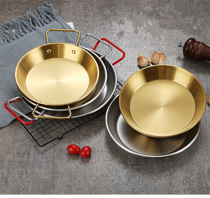 Royallure Rostfritt Stålkokkärl och Stekpanna med Dubbel Handtag Kökstallrik