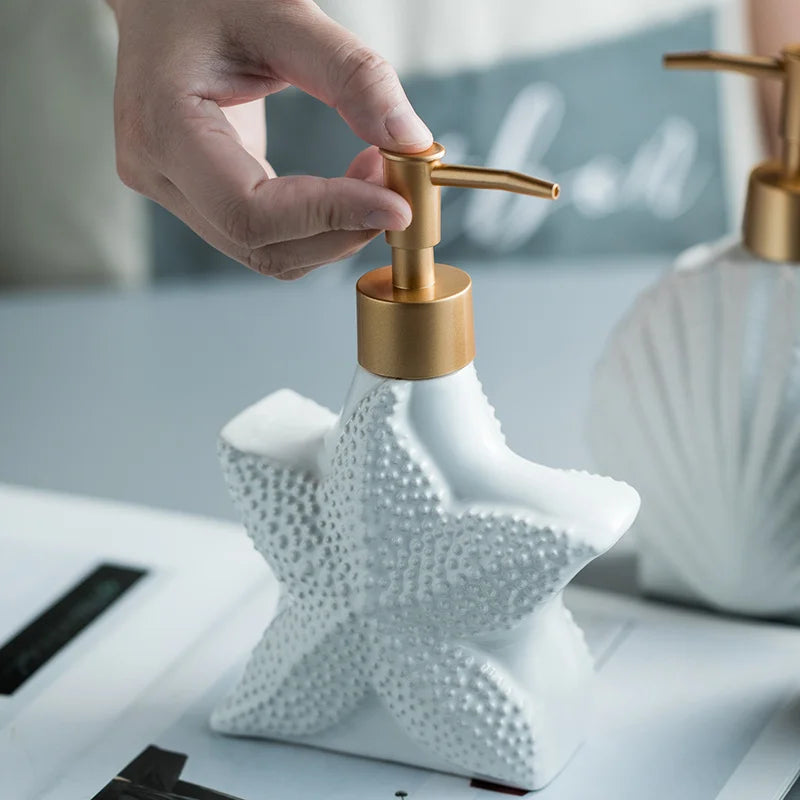 Carvallo Luxury – Keramisk Tvålbehållare med Tidlös Havsstil
