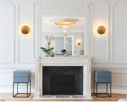 Eclipse-inspirerad vägglampa med mjukt ambient ljus