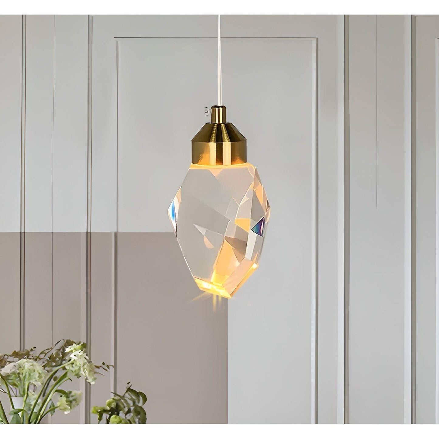 CrystalLux Light - Lyxig kristall-LED-hänglampa