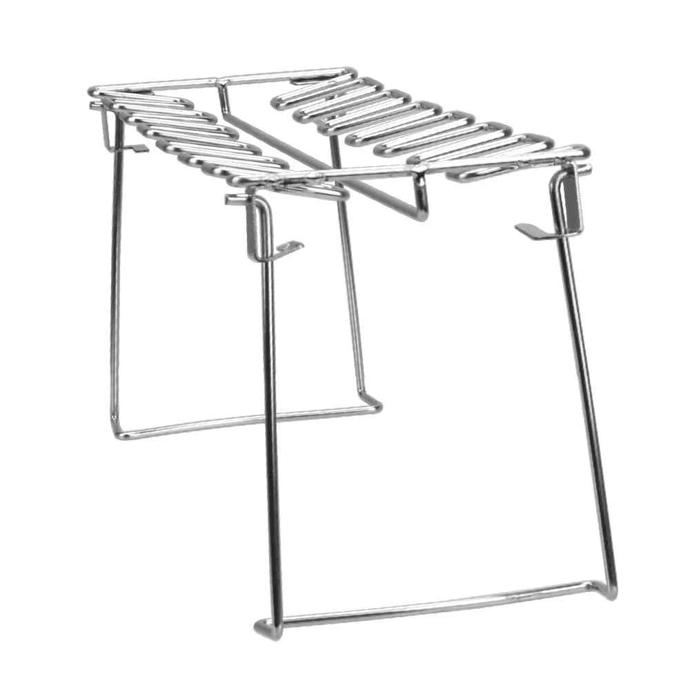 Carvallo BBQ-Montering | Rostfritt stål kycklingbenställ inkl. Grilltermometer | Non-stick & Utomhusvänlig