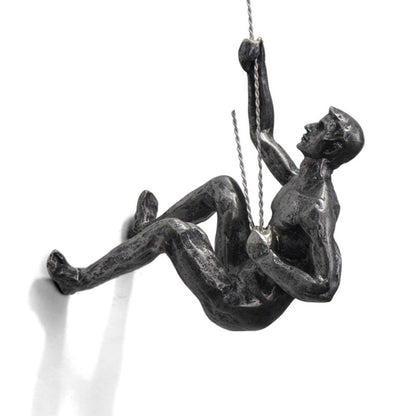 ArtiClimb Väggfigur | Klättrande skulptur i konstharp