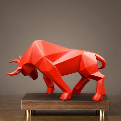 ArtCreativ | Nordisk Tjur Skulptur för Hem eller Kontor Dekor