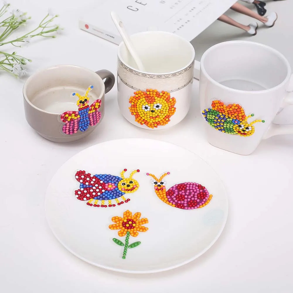 DIY klistermärke tecknad diamantmålning