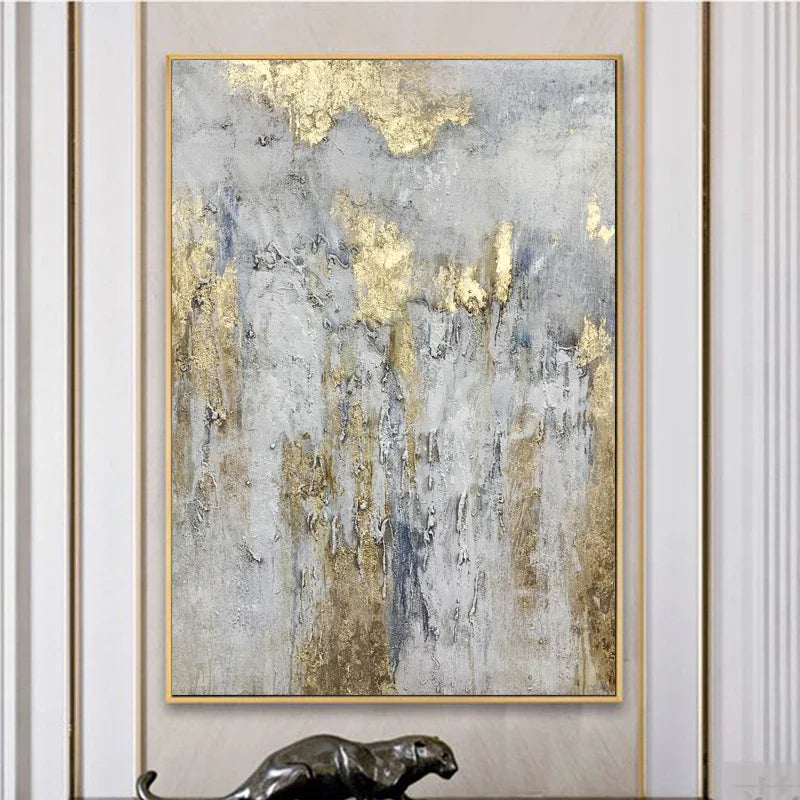 Echoes in Gold - Fantastisk oljemålning på duk