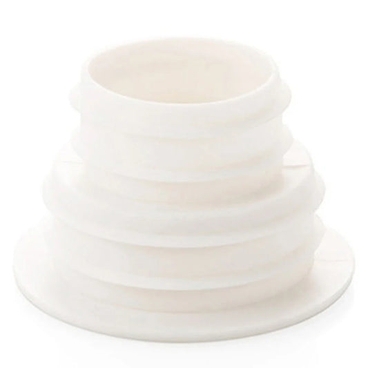 Carvallo Silikon-tätning ring för avloppsrör | Luktskydd & återflödeskydd | För kök, bad, tvättmaskin – 6×3,9×3,8 cm