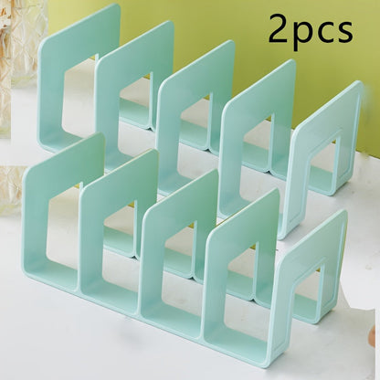 Heavy-Duty PP bokstöd med fyra fackdesign – Robust förvaringslösning för kontoret