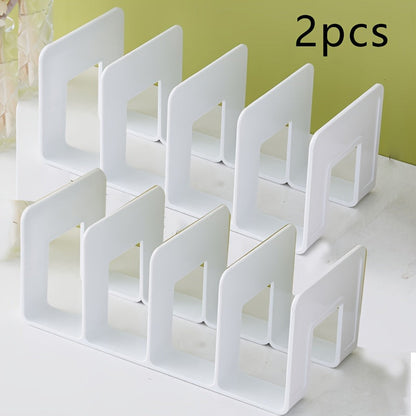 Heavy-Duty PP bokstöd med fyra fackdesign – Robust förvaringslösning för kontoret