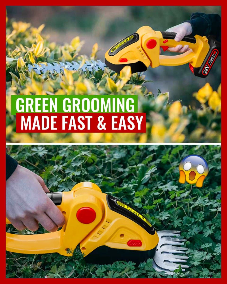 2 I 1 Sladdlös Elektrisk Hagtorntrimmer