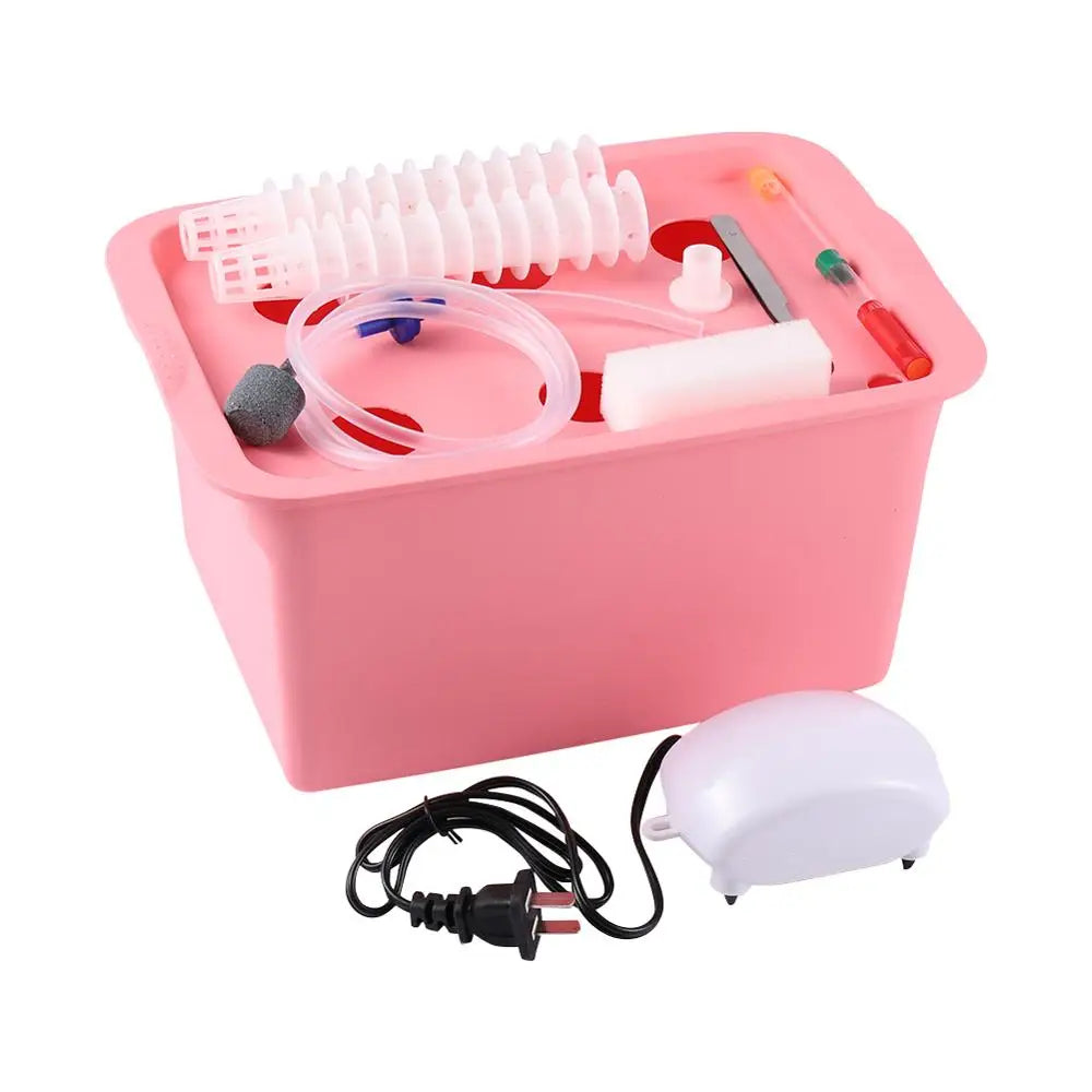 Carvallo 6-håls Inomhus Hydroponik-System | Komplett set med luftpump & nätkoppar | För snabb & ren växttillväxt – 220V