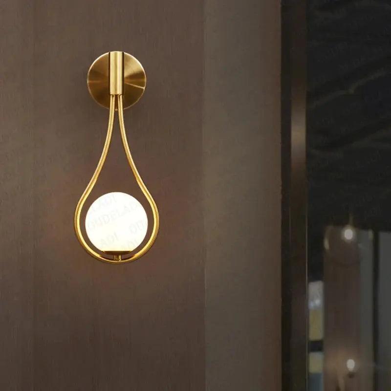 Helsinki Skandinavisk vägglampa - Modern minimalistisk vägglampa, mångsidig inomhusbelysning, högkvalitativt järn och glas