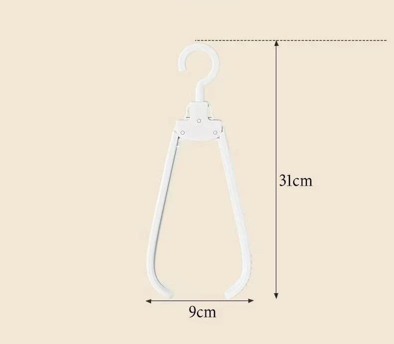 Praktisk ihopvikbar klädhängare