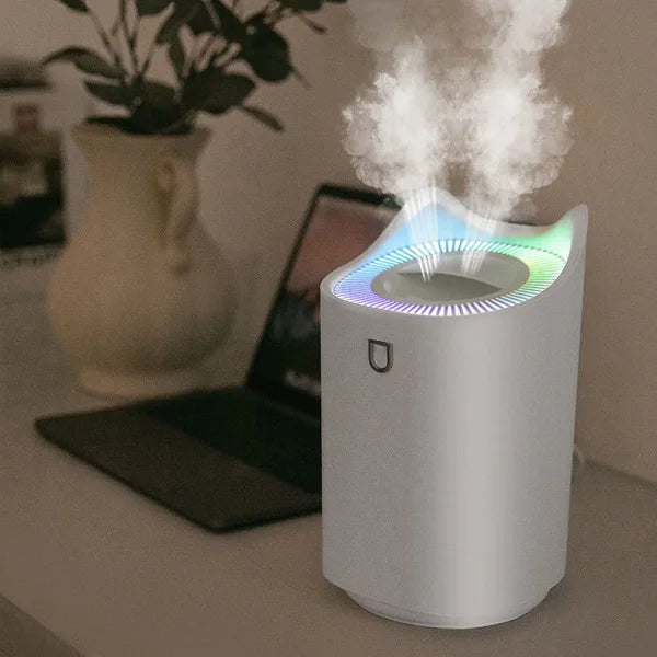 Luftfuktare Vit LED Dimma Diffusor