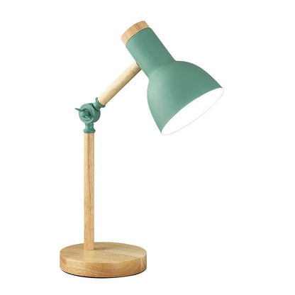 LuminoShade - Modern Trä Skrivbordslampa i Skandinavisk Stil