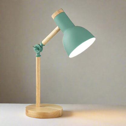 Royallure Wood Nordisk Skrivbordslampa - Justerbar, Minimalistisk Design, E26/E27 Sockel