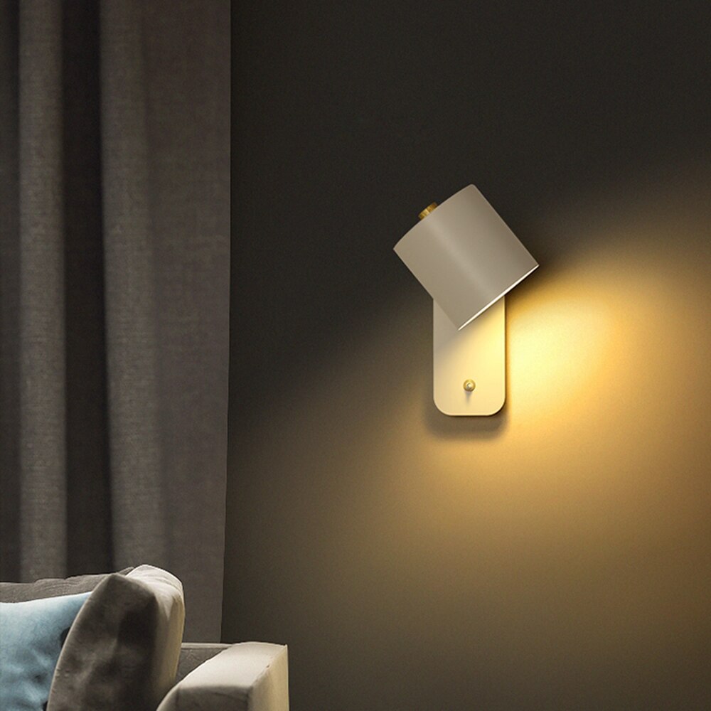 LumiLamp - Modern LED Vägglampa med Strömbrytare