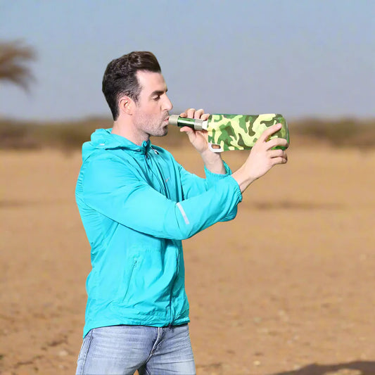 Carvallo Vattenfilter AquaNomad L630 | 0,1 Mikron Ultrafiltration | För camping & överlevnad | Inkl. tillbehör & bärväska