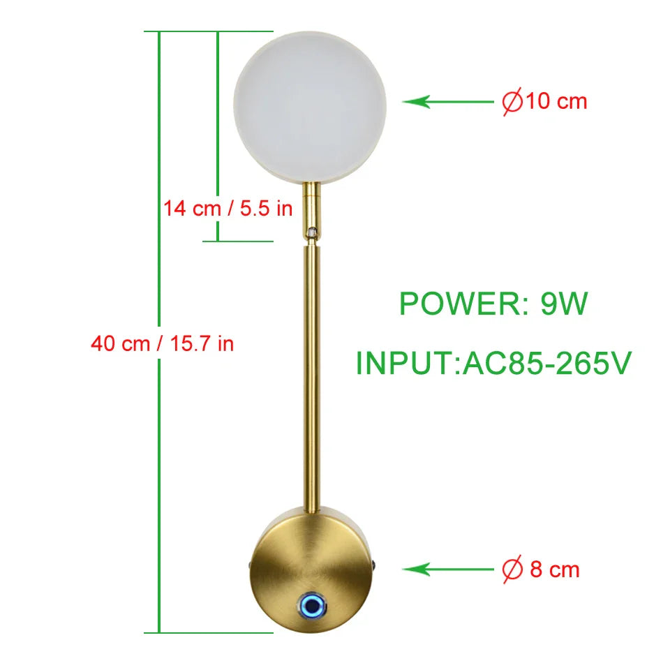 BrightLume - Modern LED Vägglampa med Dimbara Funktioner