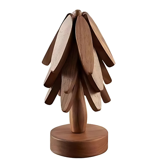 Träunderlägg Rustik Hantverk Matset