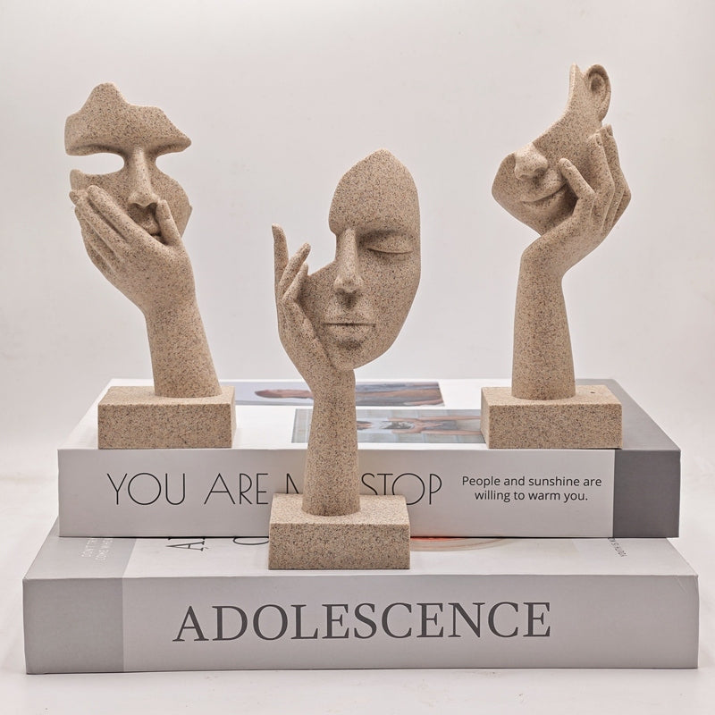 Carvallo – Abstrakta Maskfiguriner Set för en Konstnärlig & Stilren Interiör