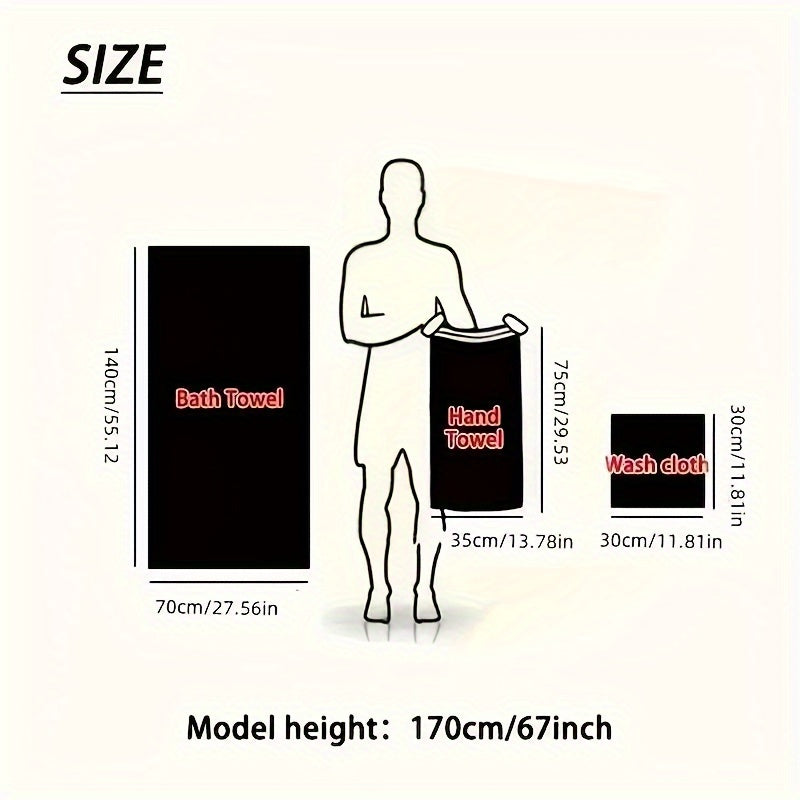 Carvallo – Lyxig 8-delars Badhandduksset av Mjuk Korallfleece för Ultimat Komfort