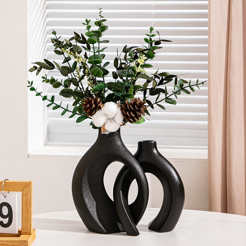 Carvallo – Luksuriösa Geometriska Vaser Set för Moderna Blomsterarrangemang