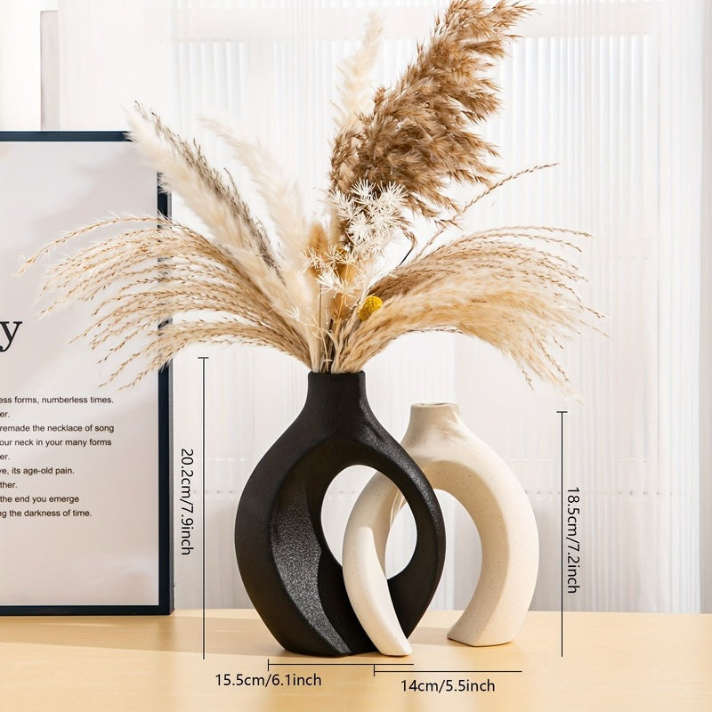 Carvallo – Luksuriösa Geometriska Vaser Set för Moderna Blomsterarrangemang