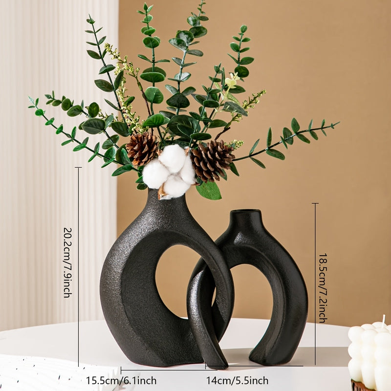 Carvallo – Luksuriösa Geometriska Vaser Set för Moderna Blomsterarrangemang