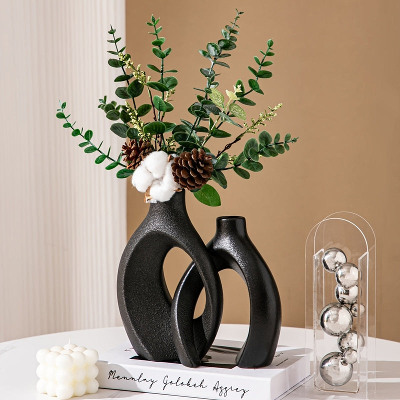 Carvallo – Luksuriösa Geometriska Vaser Set för Moderna Blomsterarrangemang