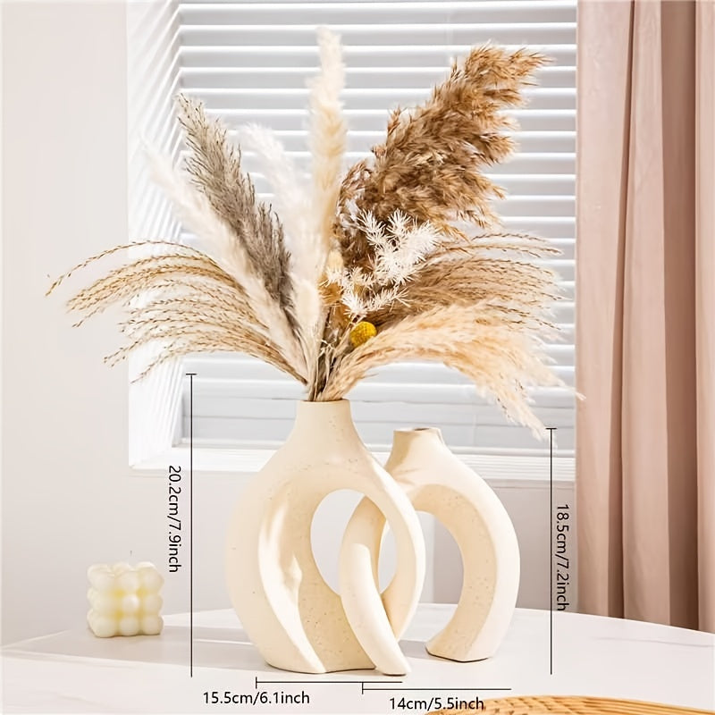 Carvallo – Luksuriösa Geometriska Vaser Set för Moderna Blomsterarrangemang