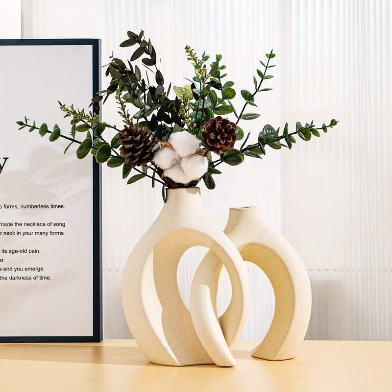 Carvallo – Luksuriösa Geometriska Vaser Set för Moderna Blomsterarrangemang