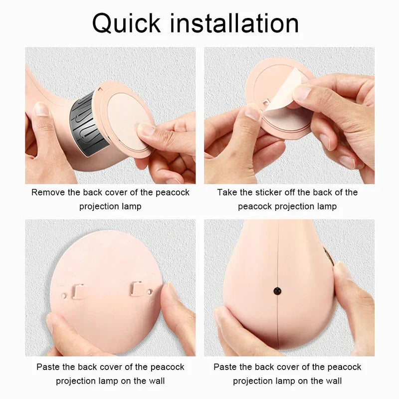 Carvallo – Elegant Uppladdningsbar Vägglampa med Fängslande Ljusprojektion