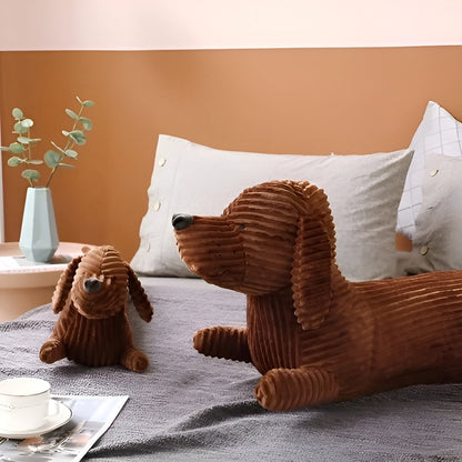 PupSnuggle Kudde - Ergonomisk Dachshund Hundkudde i Tecknad Design
