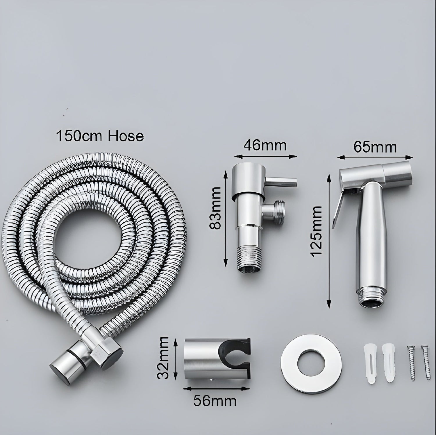 Bidet Handdusch i rostfritt stål – Mjuk och hygienisk rengöring