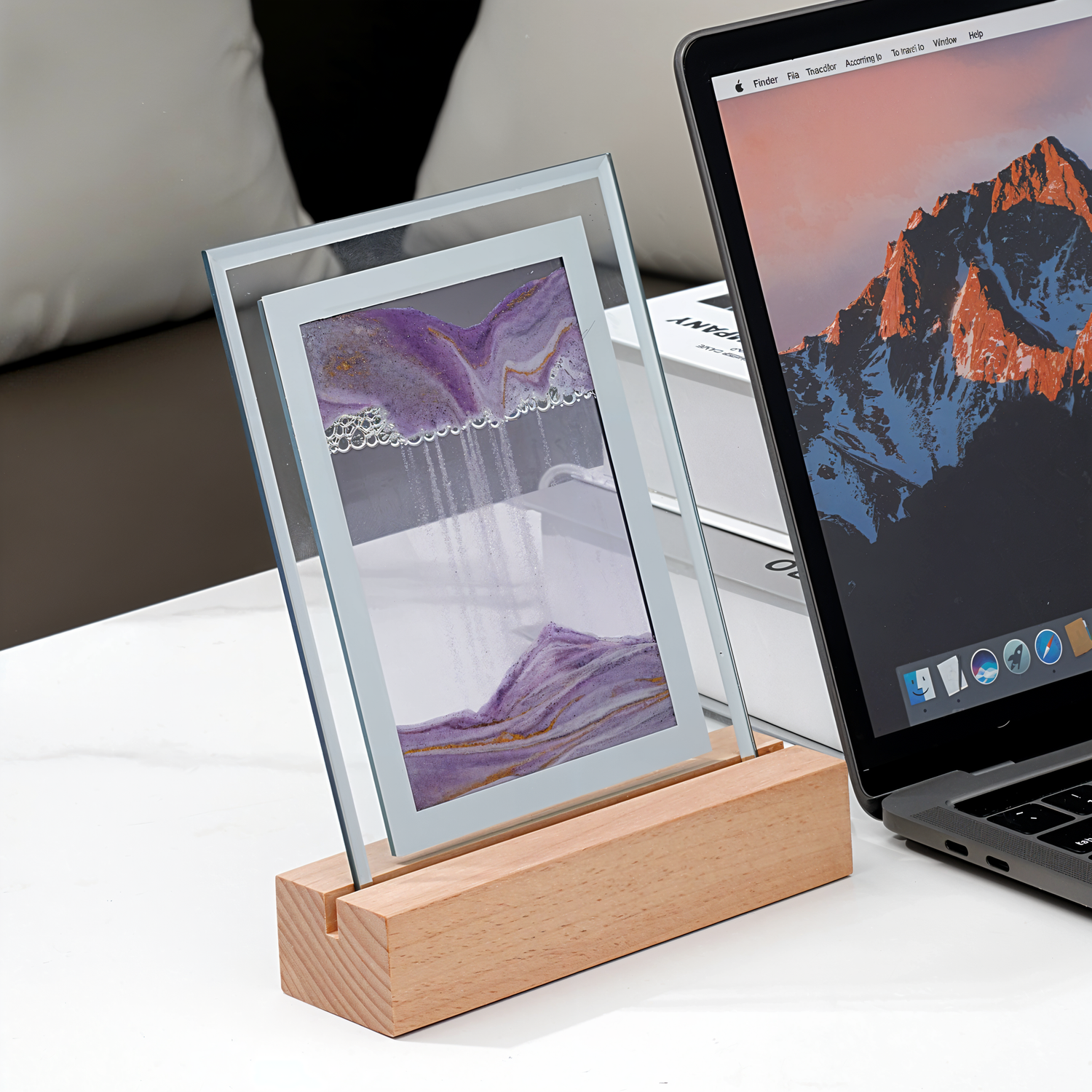 PeaceWave - Elegant sandflödeslampa för stressavlastning
