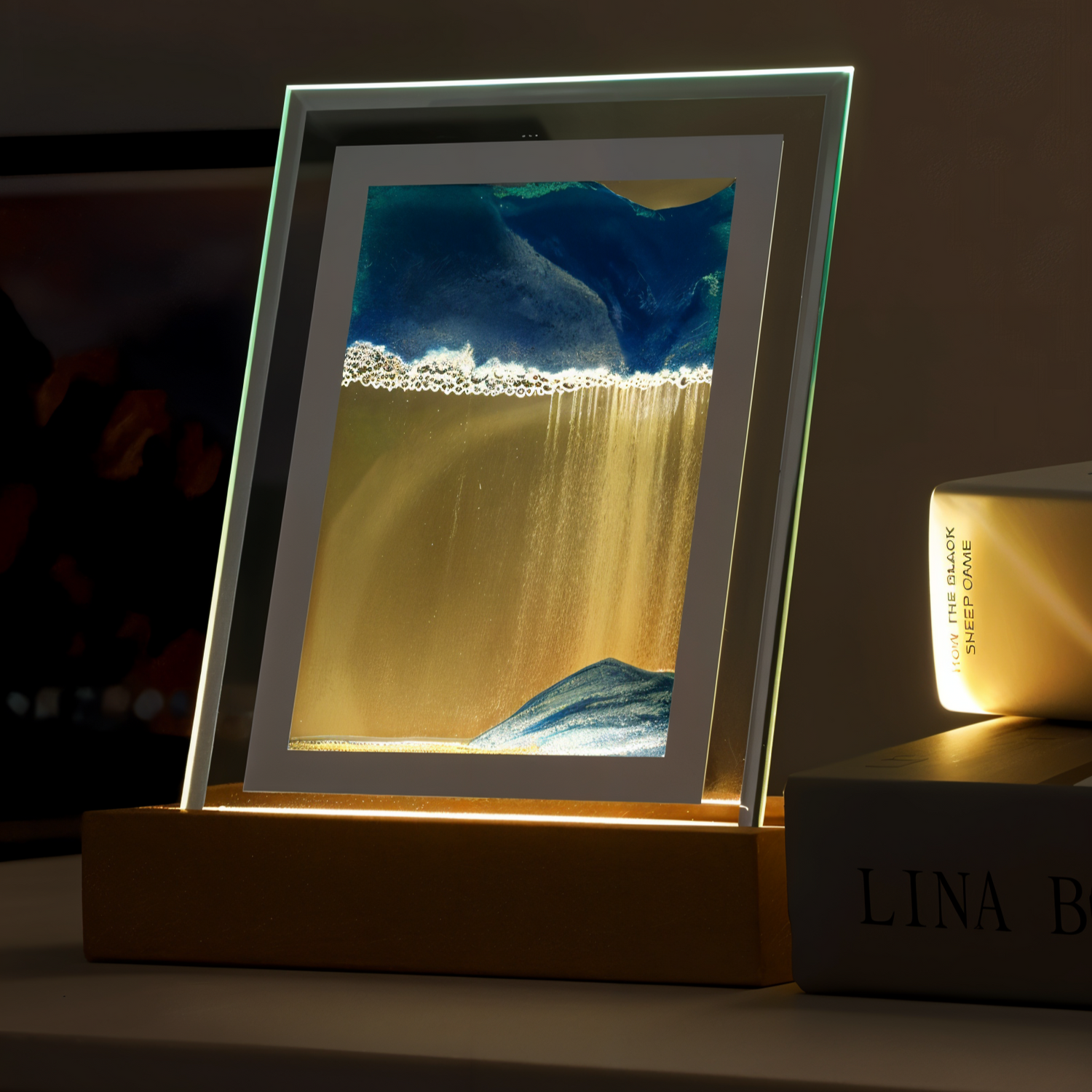 PeaceWave - Elegant sandflödeslampa för stressavlastning