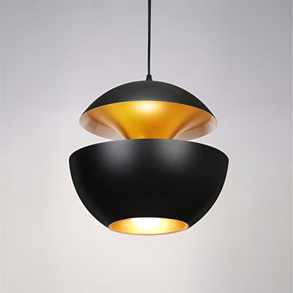 AppleGlow Taklampa – Konstnärlig E27 Taklampa i svart-vitt med solsdesign