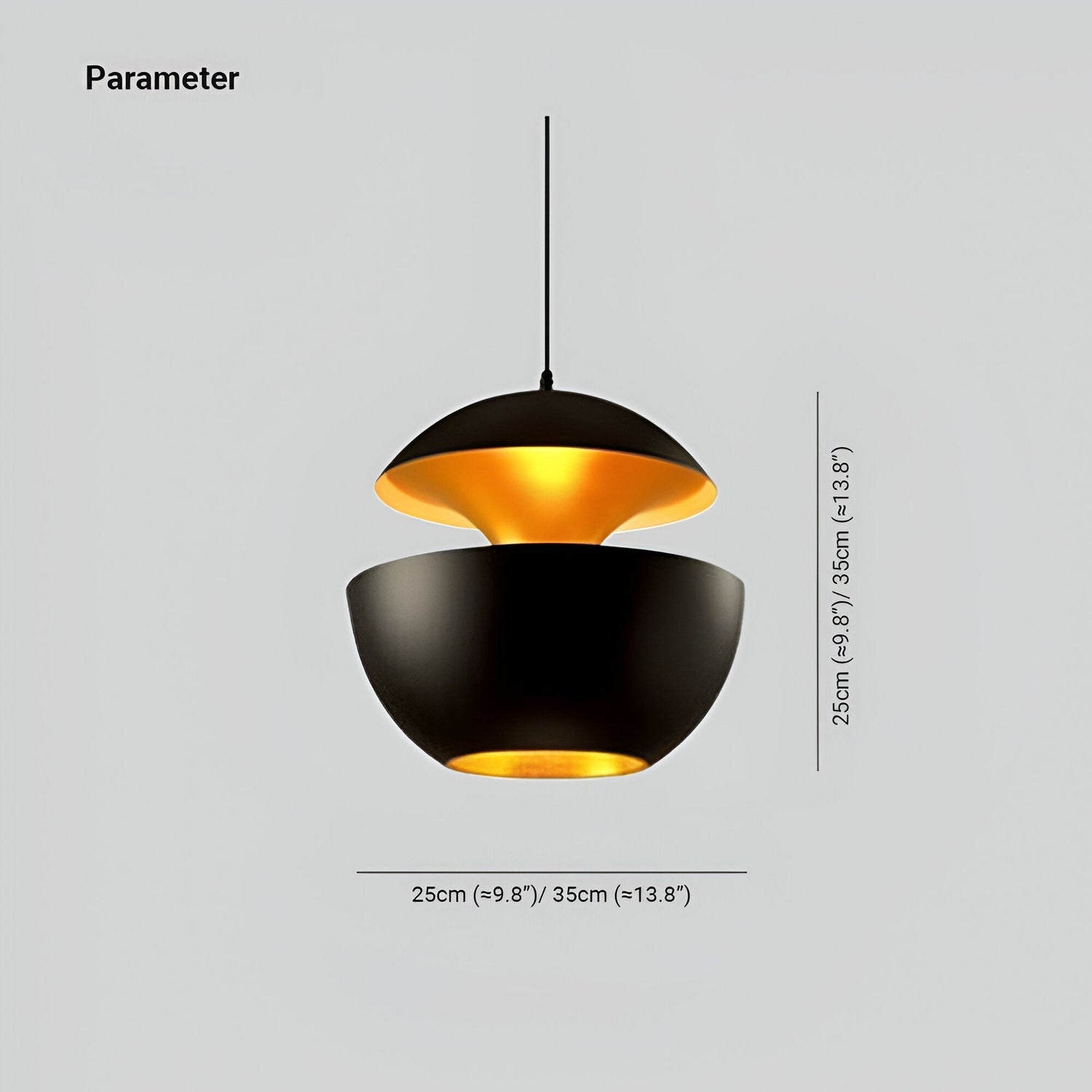 AppleGlow Taklampa – Konstnärlig E27 Taklampa i svart-vitt med solsdesign