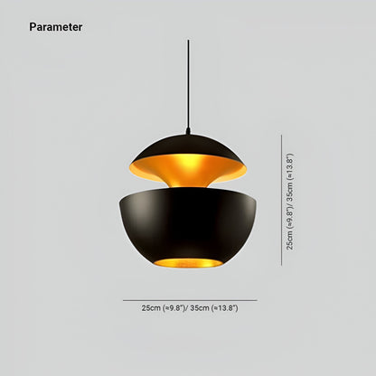 AppleGlow Taklampa – Konstnärlig E27 Taklampa i svart-vitt med solsdesign