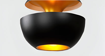 AppleGlow Taklampa – Konstnärlig E27 Taklampa i svart-vitt med solsdesign