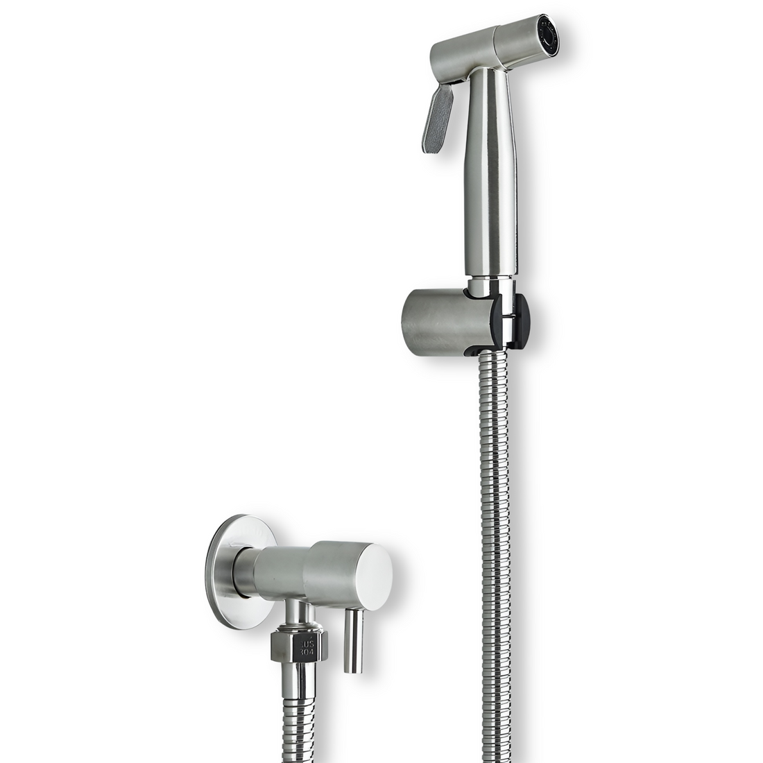 AquaGleam | Rostfri bidet-sprayhuvud med väggmontering – Hygienisk &amp; Hållbar