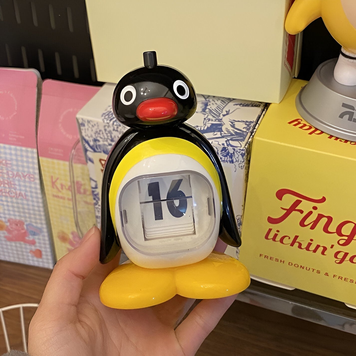 PenguinTidy - Manuellt flip leksak med sött pingvindesign