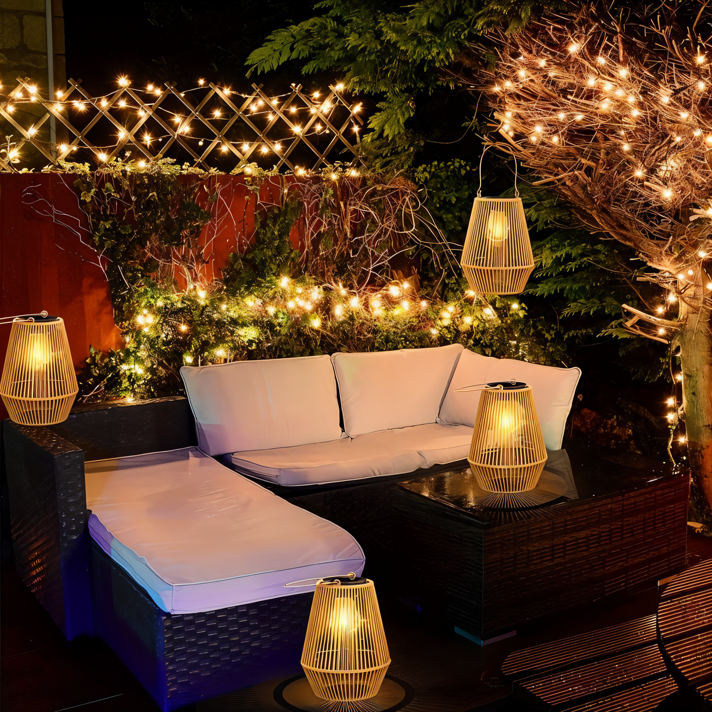 Carvallo – Elegant Hängande Lantern med Tidlös Rattan Charm