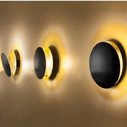 Lunara Halo | 360° roterbar LED-vägglampa med ambient ljus