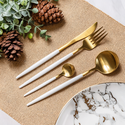 Eloria Matte | 4-delat bestickset i matt multicolor-effekt