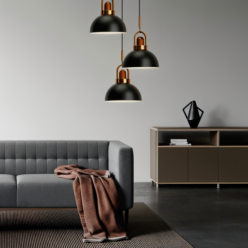 LumiMacaron Lampa | Nordisk metallhänglampa med LED, modern Macaron-design
