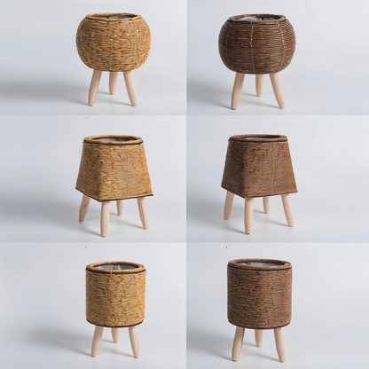 Carvallo - Dekorativ växtbox med rustik inspirerad design och tidlös accent för varje inomhusmiljö