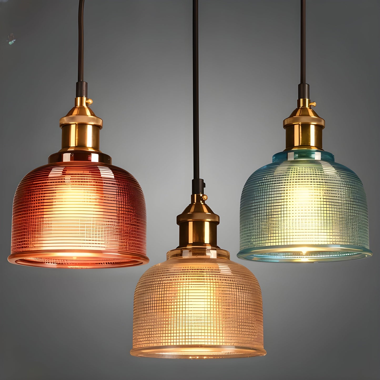 HeritageGlow Light - Glänsande Vintage-Klocka- Pendellampa