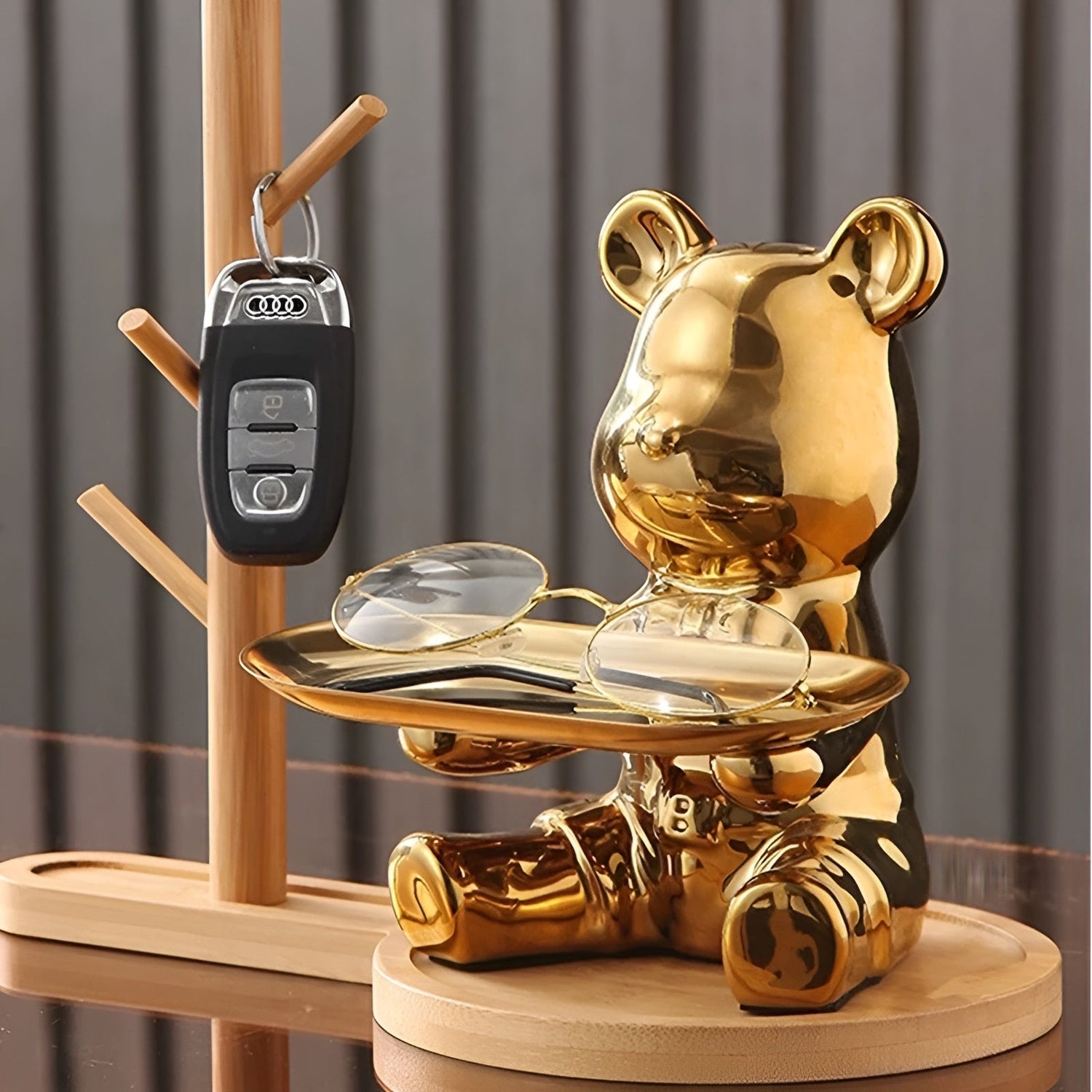 Happy Bear | Modernt keramikfigurställ för stiliga inredningsdetaljer