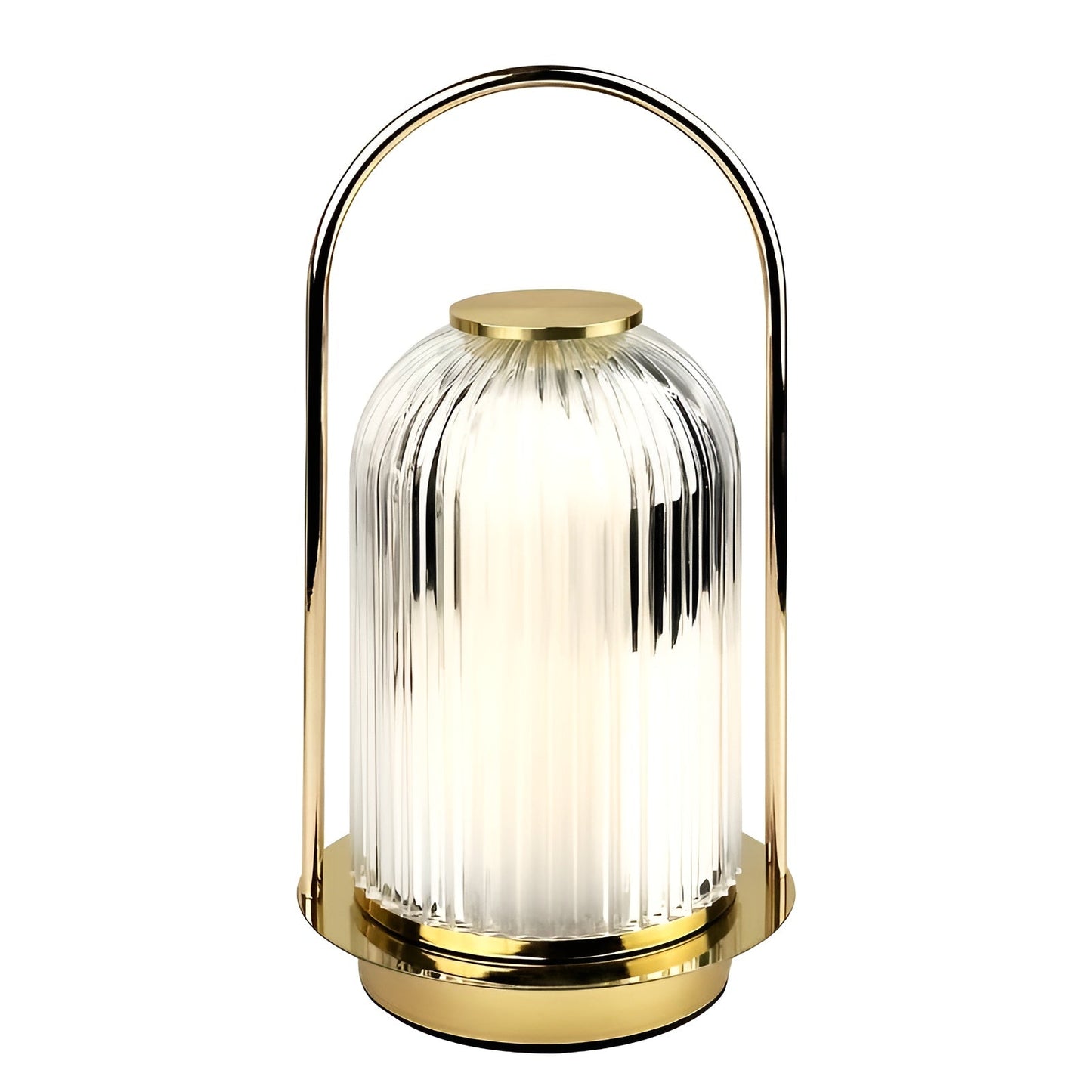 LumaLite Bärbar Akryl Bordslampa - Idealisk lampa för camping och hemmabruk med touchkontroll